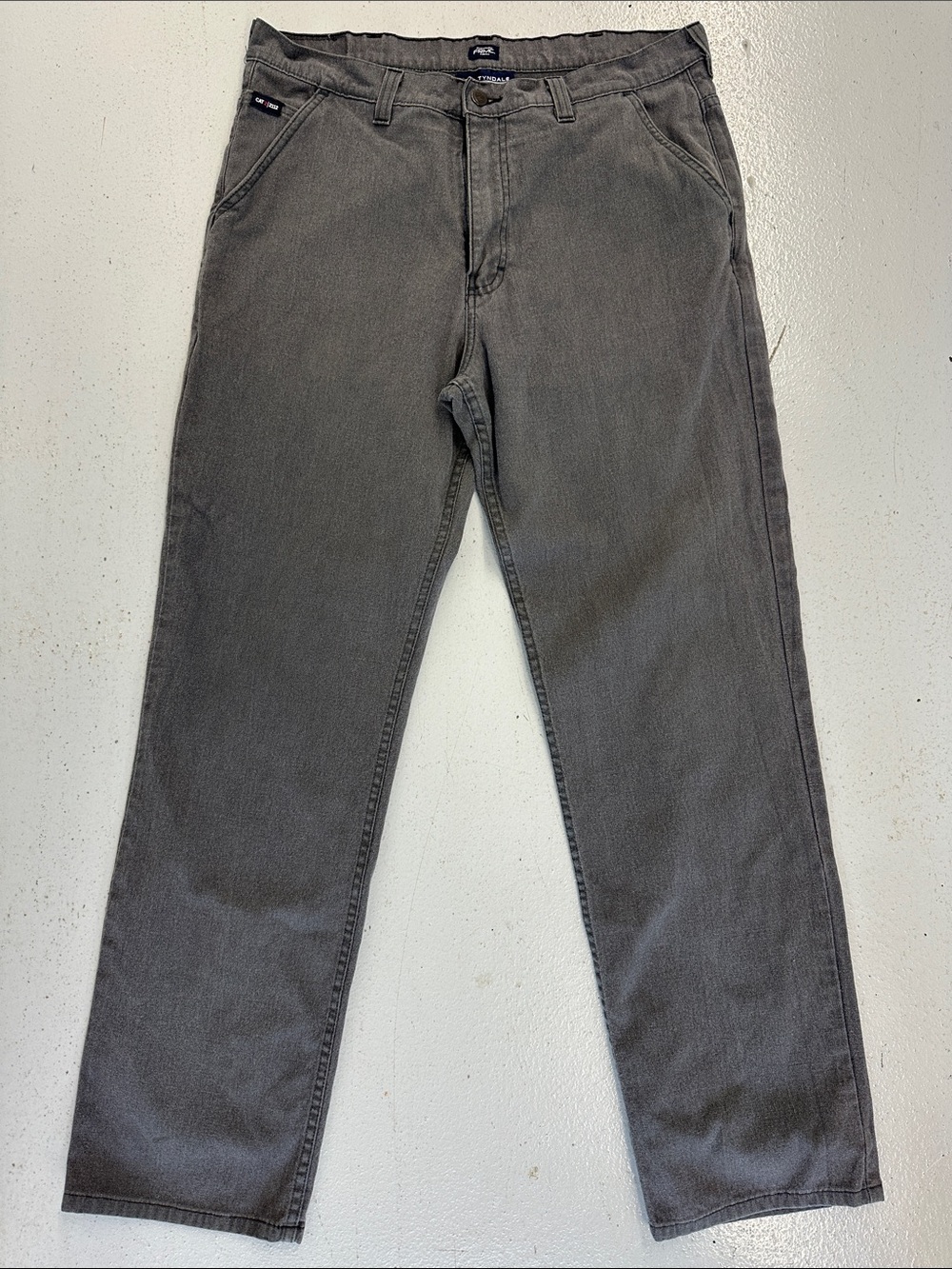 Tyndale FDC Men's Gray Chino Pants - Classic Straight Fit